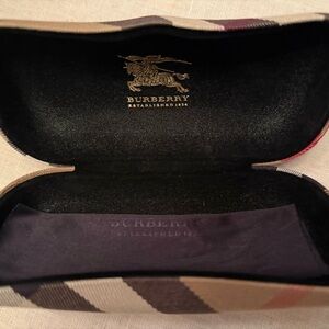 Burberry Black and Gold Eyeglass Case